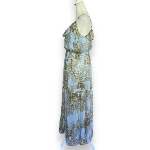 AMUSE Society Midsummer Floral Maxi Dress in Sea Wind | Size Large - Picture 8 of 16